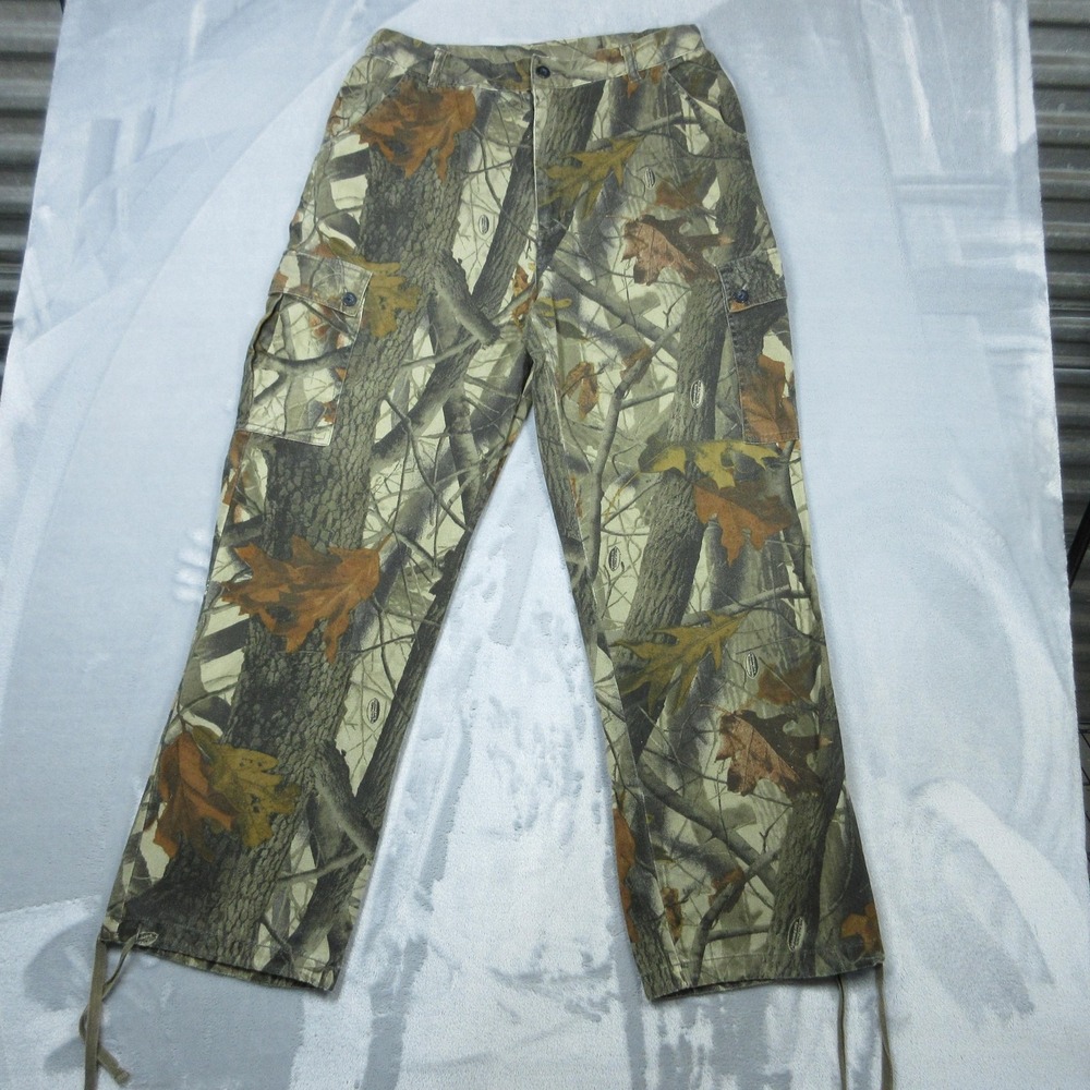 Guide Series‎ Cargo Pants Mens Large Camo Hunting Adjustable Waist Drawstring